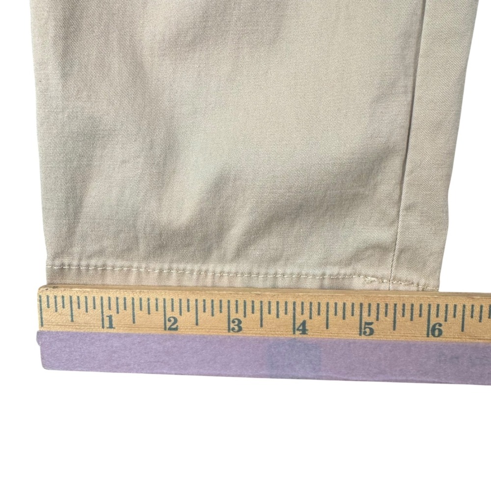 Talbots Womens Petite 0P Chino Pants Khaki Tan Straight Leg Mid Rise Stretch - Picture 3 of 7